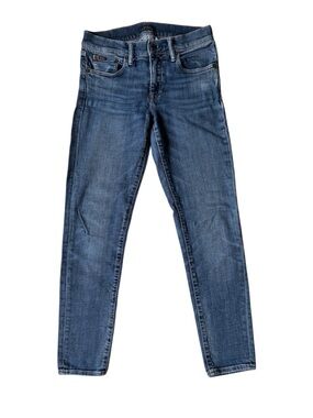 Polo Ralph Lauren Women's Blue Tompkins Skinny Jeans Size 27